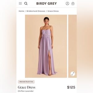 Birdy Grey Grace Lavender Chiffon Gown